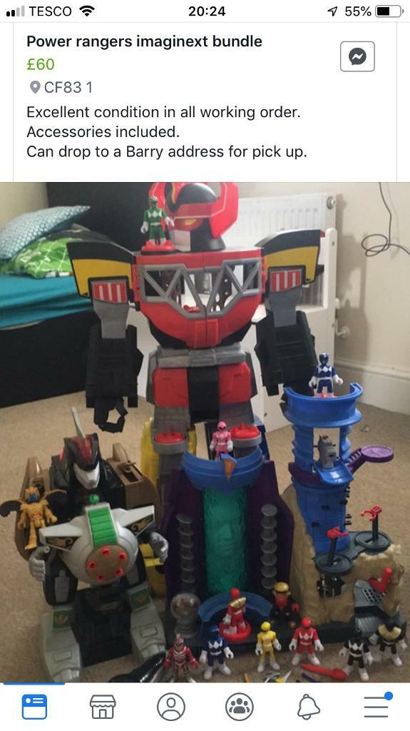 imaginext power rangers tesco